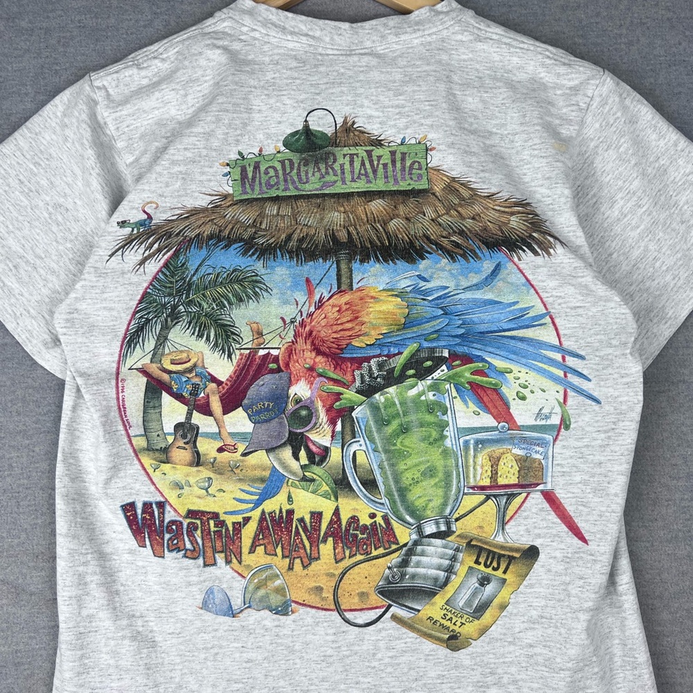 Vintage 1996 Caribbean Soul Shirt Margaritaville "Blew Out My Flip Flop" Size M - Picture 3 of 6